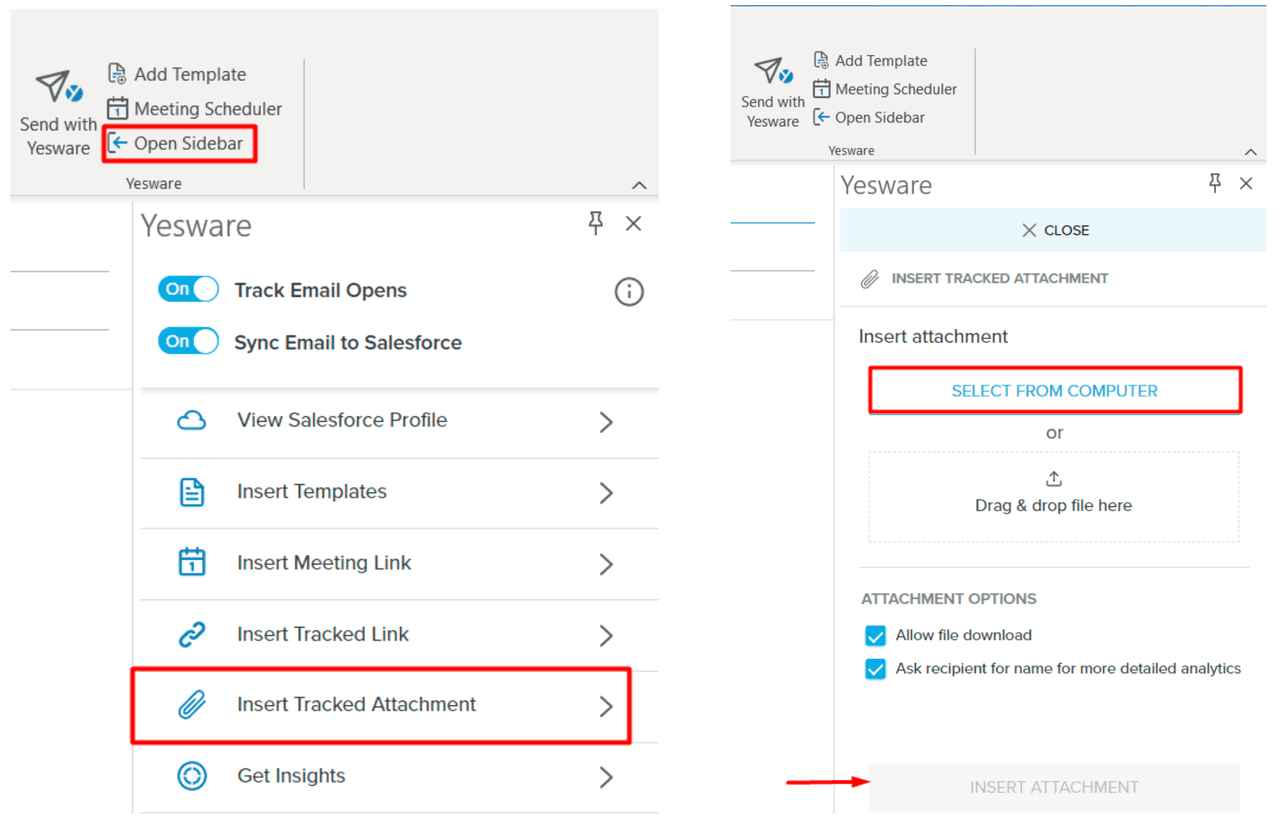 email attachment tracking