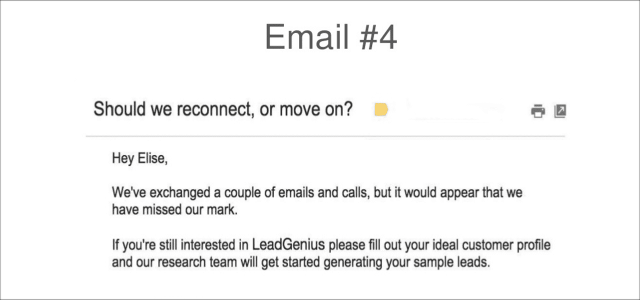 Email drip campaign example 4