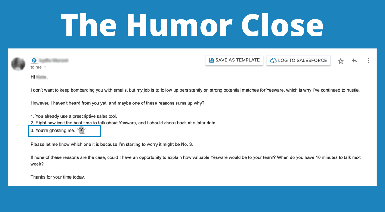 Sales Techniques: The Humor Close