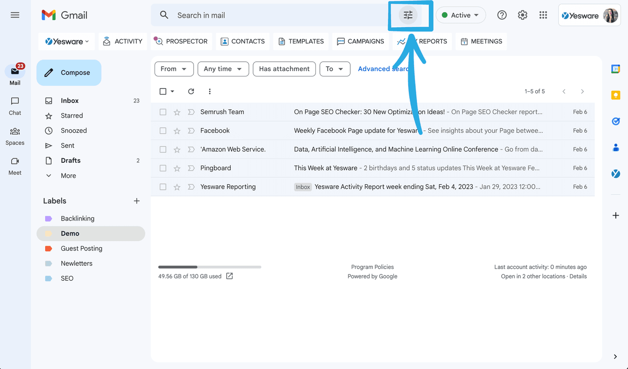 How to automatically label an email based on search criteria: Step 1