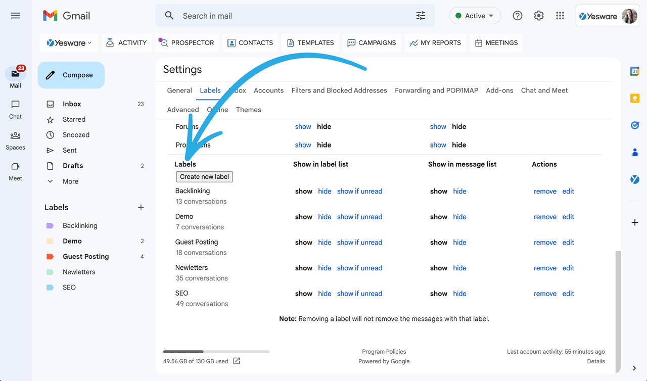 How to create folders in Gmail: Manage labels