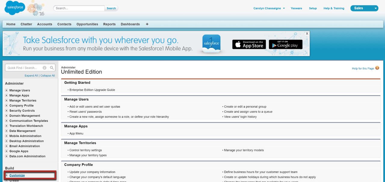 Salesforce_Setup_Customize