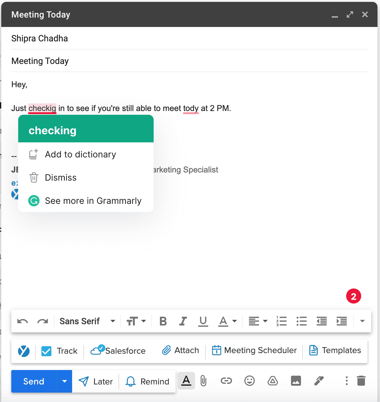 sales prospecting tools: Grammarly