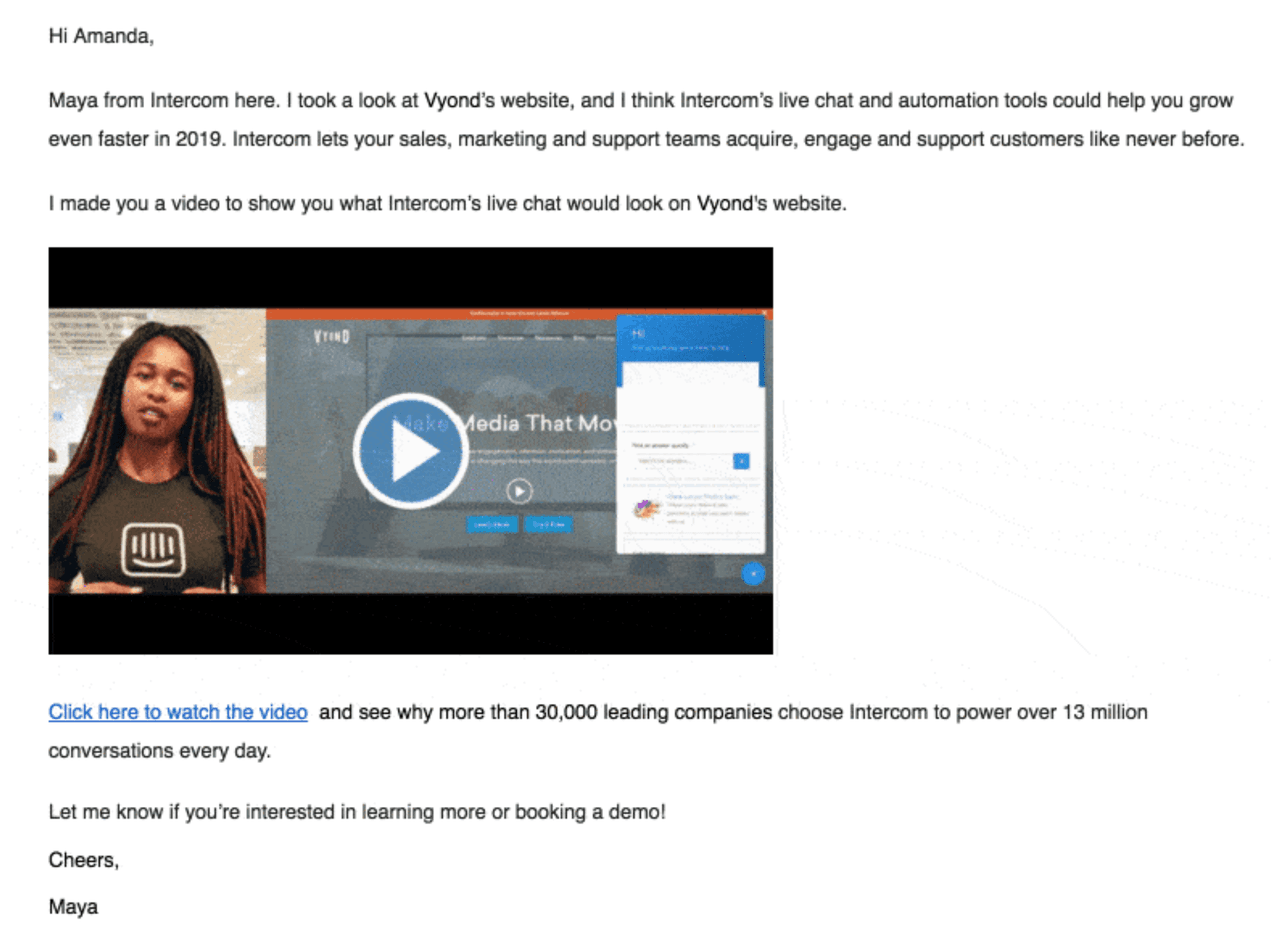 email engagement through video