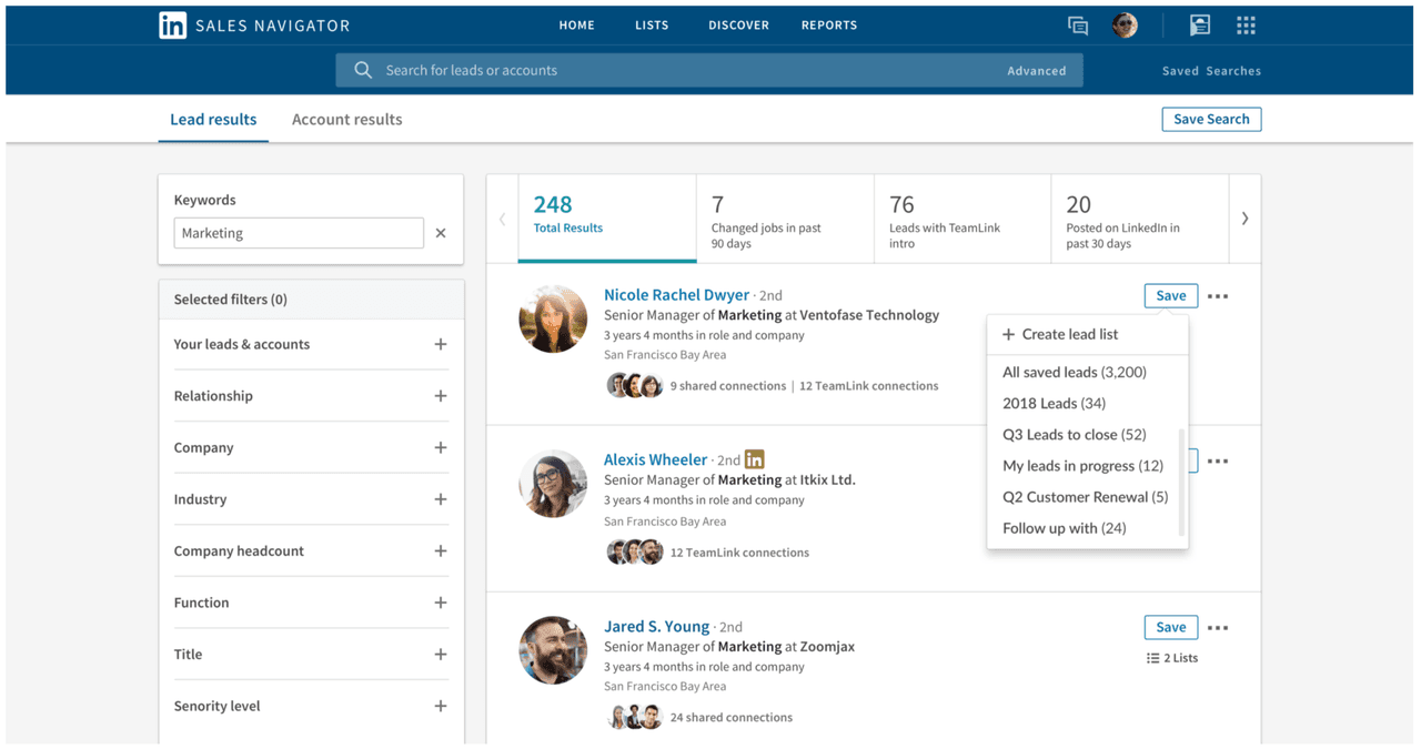 LinkedIn Sales Navigator