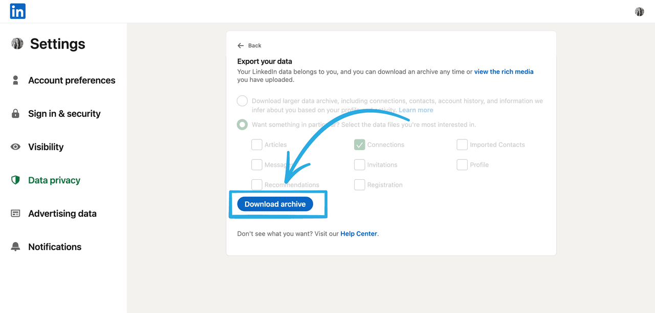 How to find email addresses using LinkedIn: Step 5