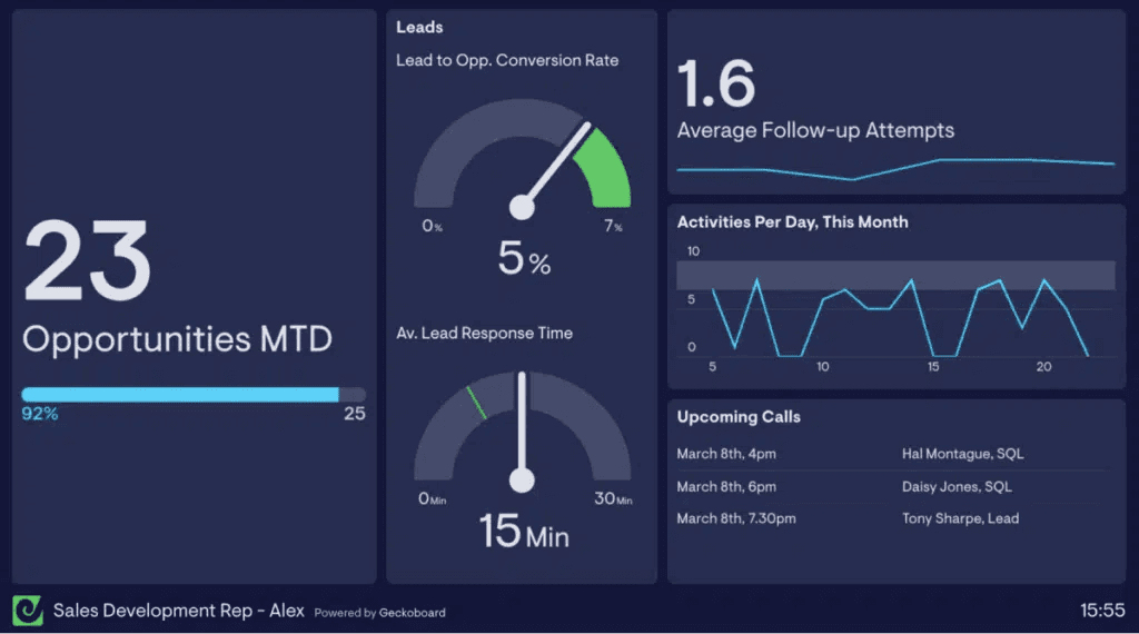 Individual KPI Sales Dashboard