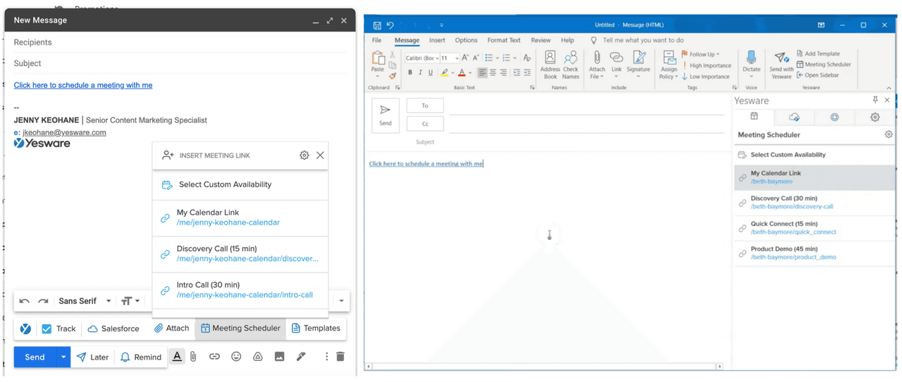 Meeting Scheduler for Outlook and Gmail