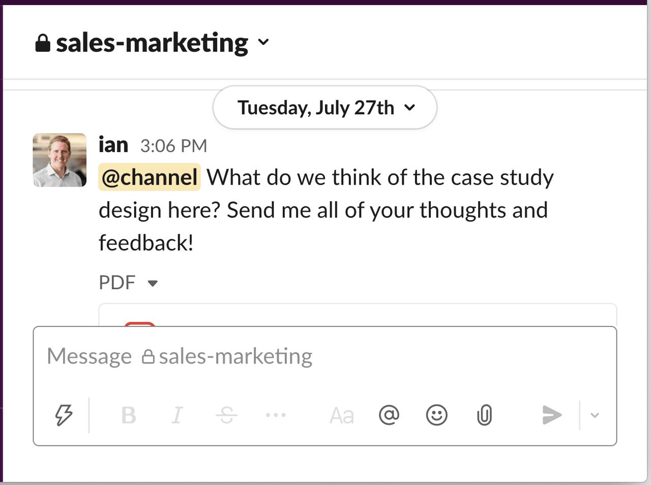 Sales and Marketing Alignment: Slack 