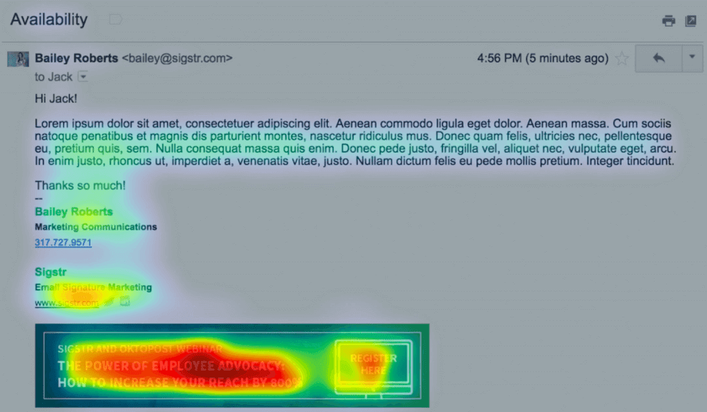 Outlook Signature: Heatmap 2