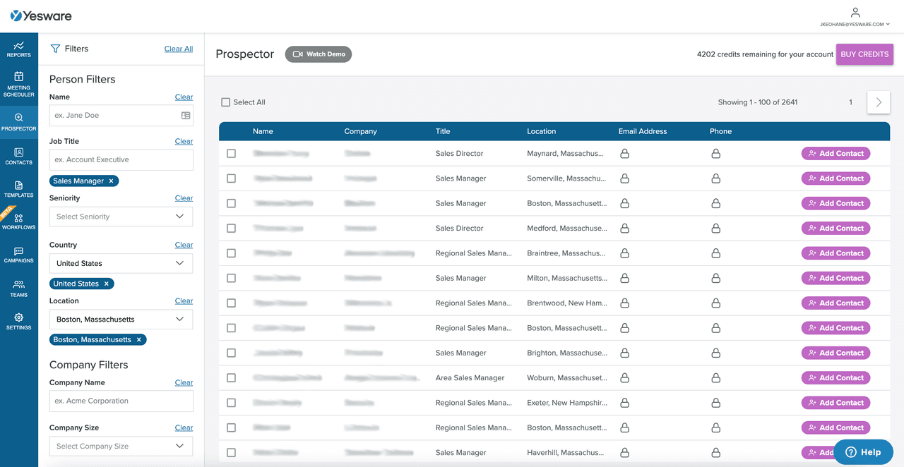 sales prospecting techniques: Prospector