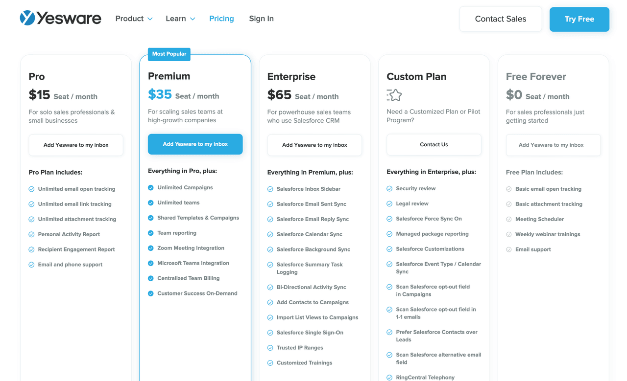 upselling best practices: use comparison charts