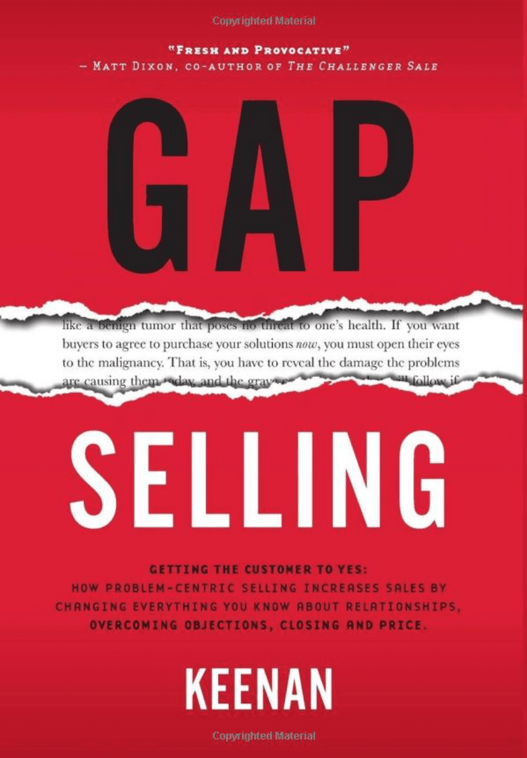 Gap Selling: Getting the Customer to Yes by Keenan