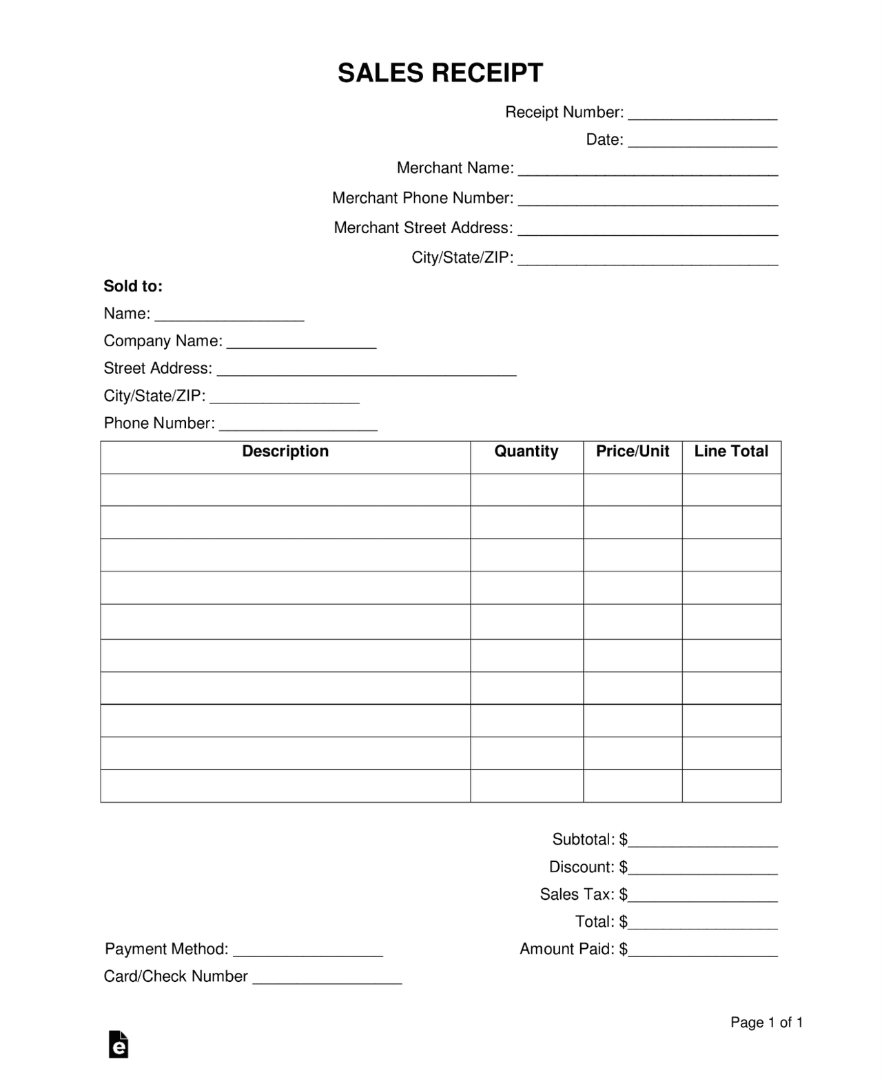 Sales Invoice vs. Sales Receipt