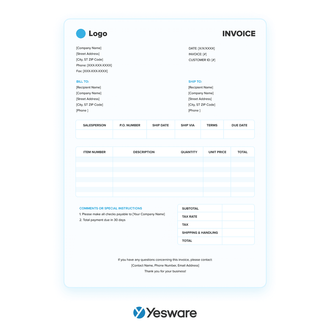 sales invoice