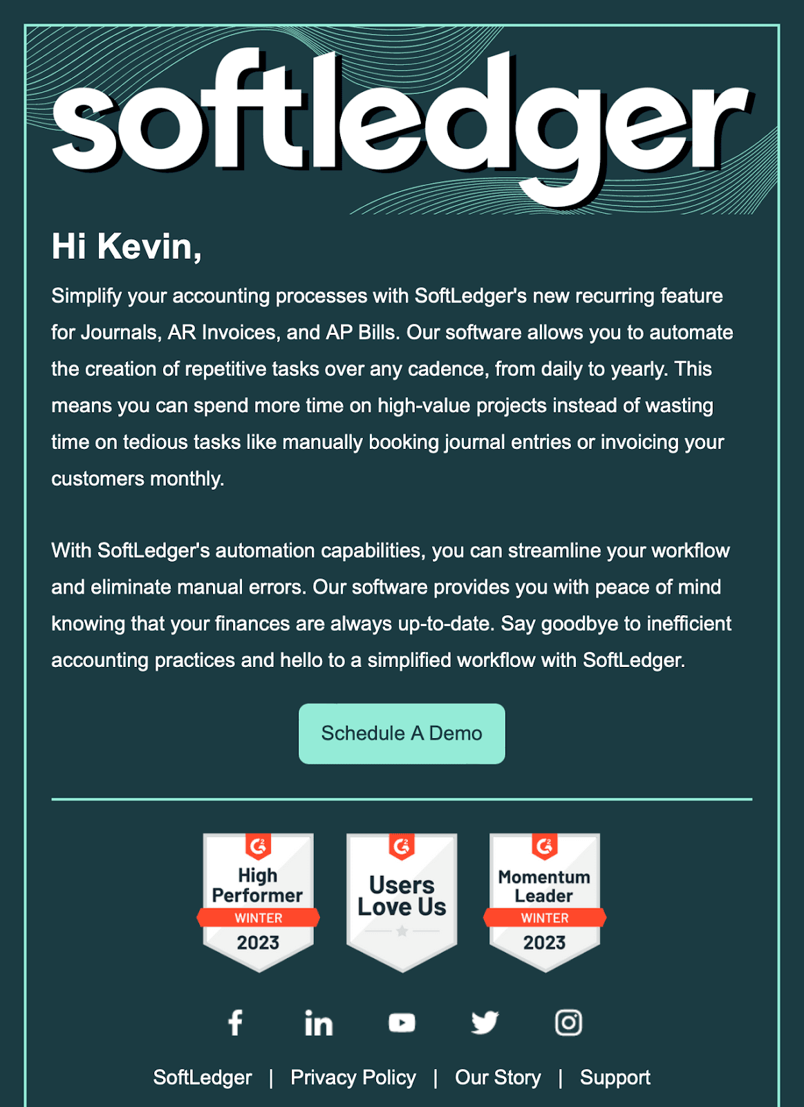 b2b email templates: product/service introduction email example