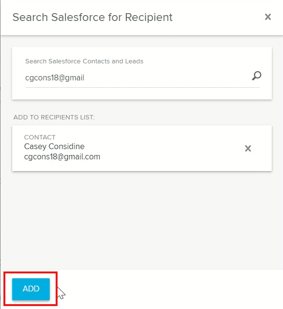 how to automate emails in outlook: add from salesforce