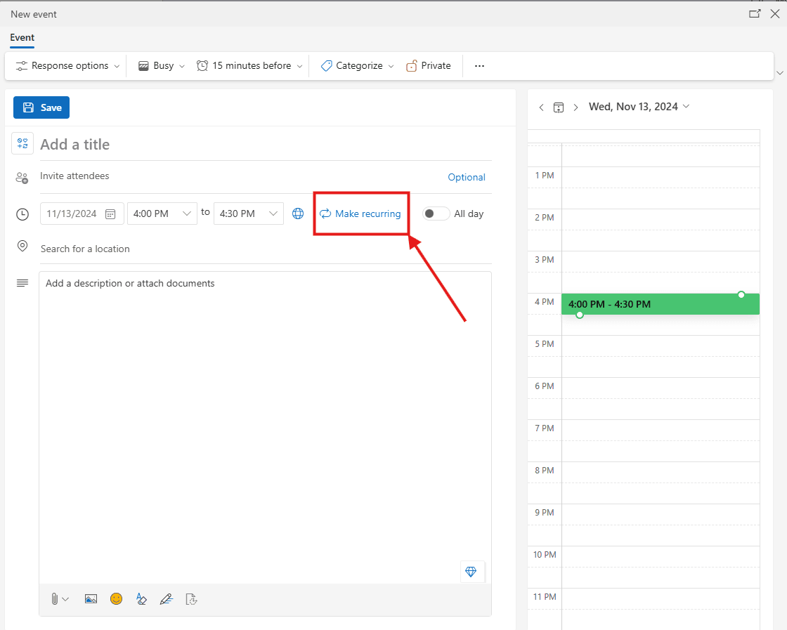 how to automate emails in outlook: make recurring