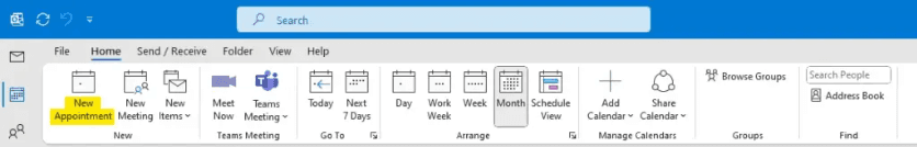 how to automate emails in outlook: set recurring events
